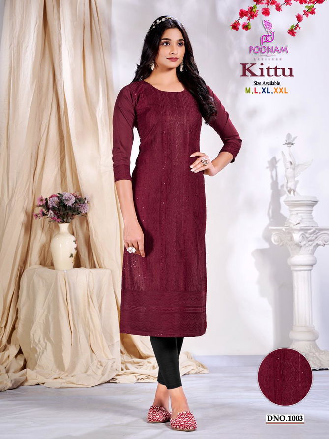 Poonam Kittu Ethnic Wear Wholesale Designer Kurtis Catalog